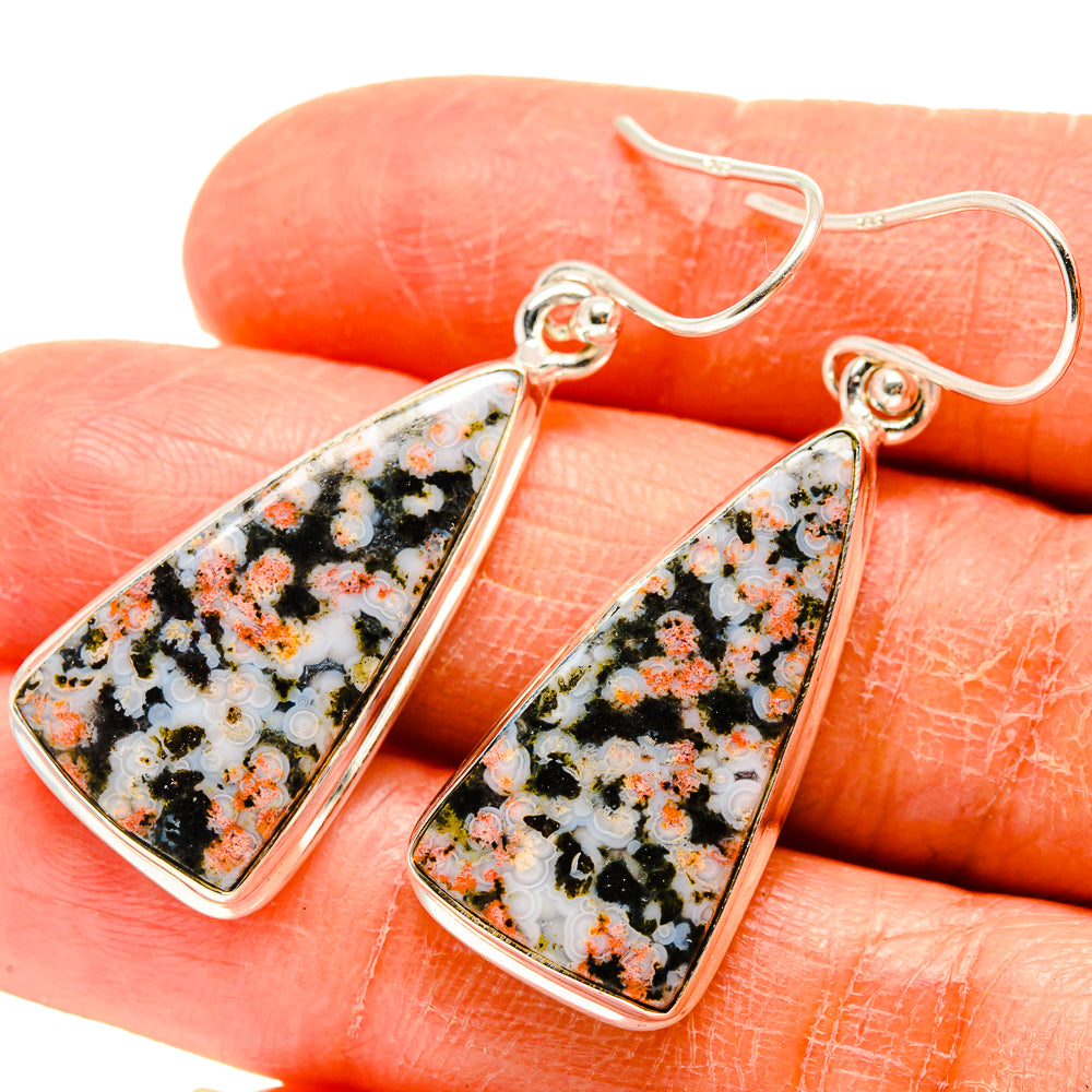Ocean Jasper Earrings handcrafted by Anasilvercos - EARR416641