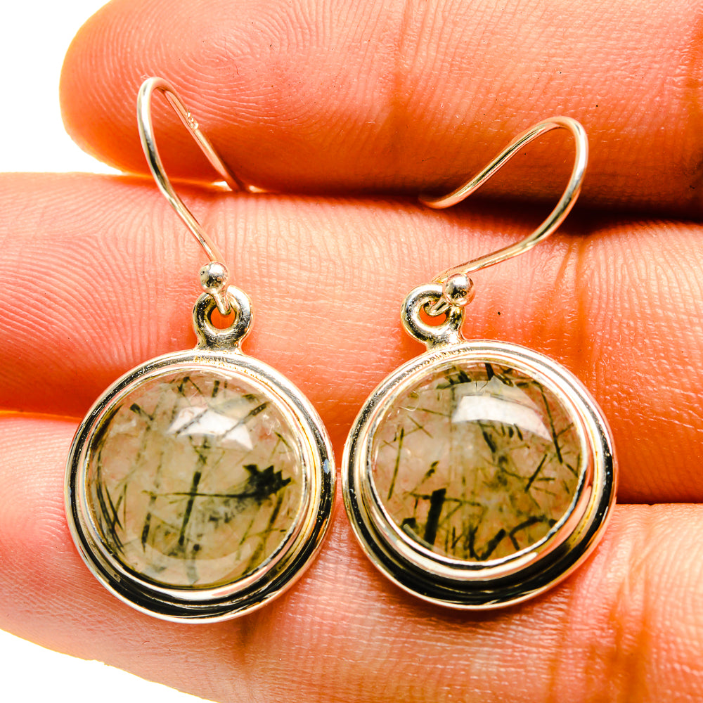 Tourmalinated Quartz Earrings handcrafted by Anasilvercos - EARR416676