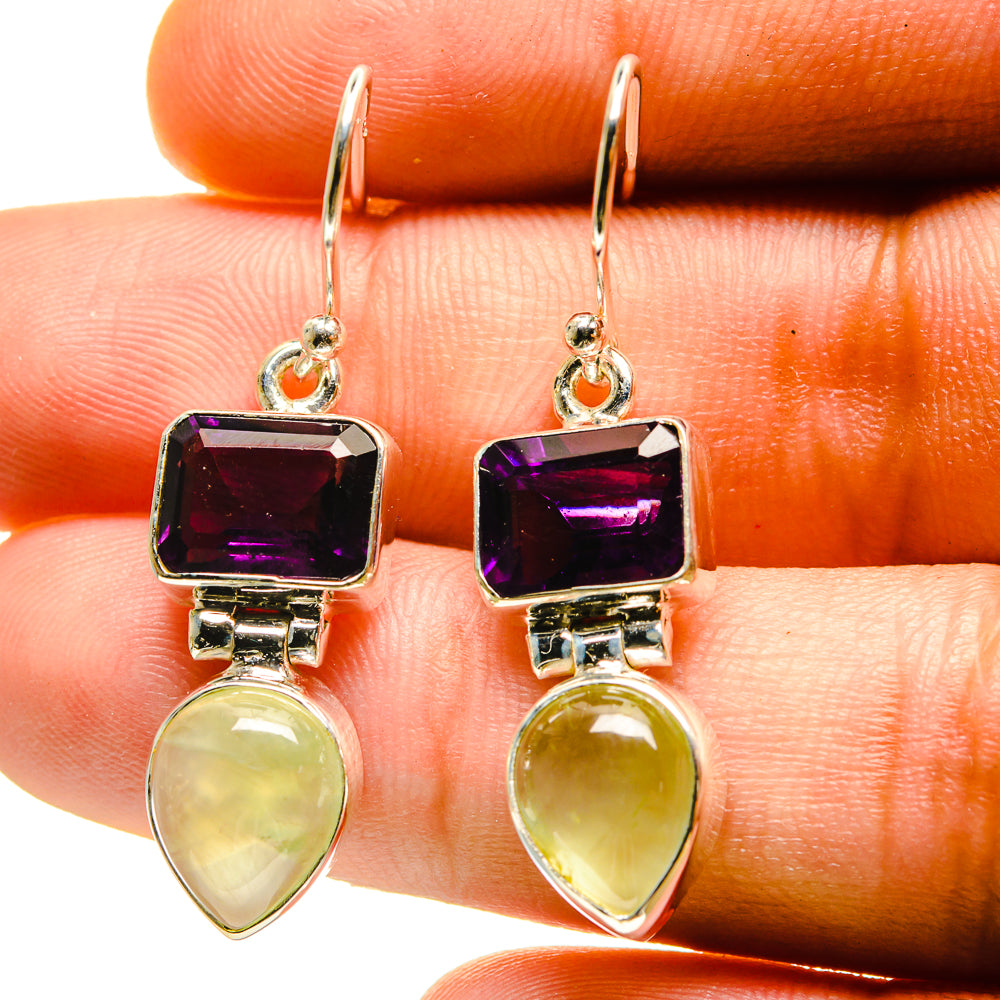 Prehnite Earrings handcrafted by Anasilvercos - EARR416679