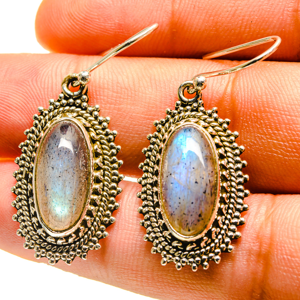 Labradorite Earrings handcrafted by Anasilvercos - EARR416683