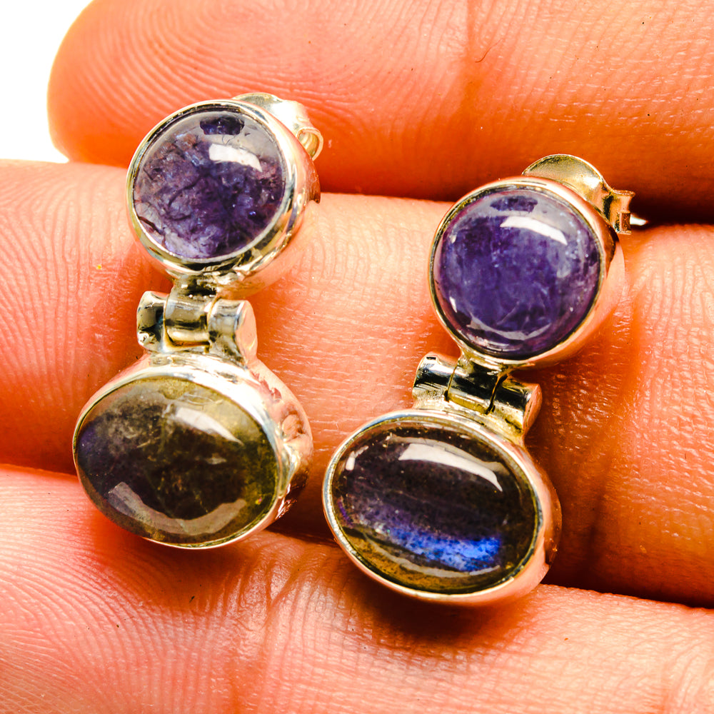 Labradorite Earrings handcrafted by Anasilvercos - EARR416686