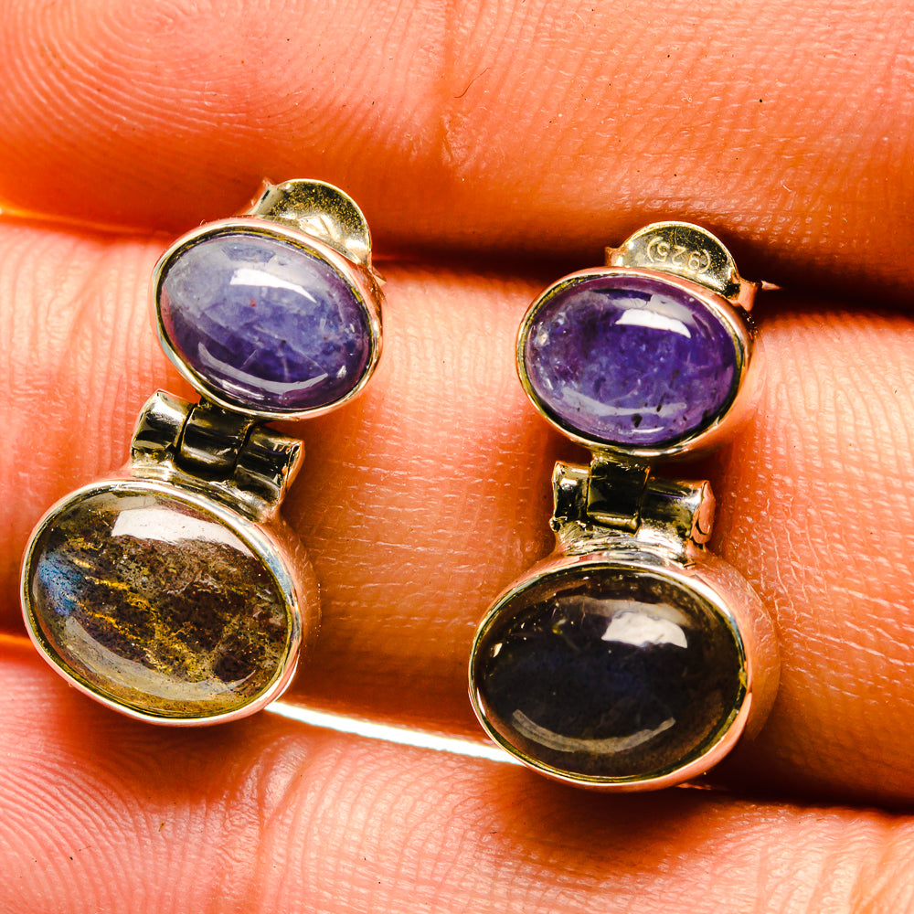 Labradorite Earrings handcrafted by Anasilvercos - EARR416687