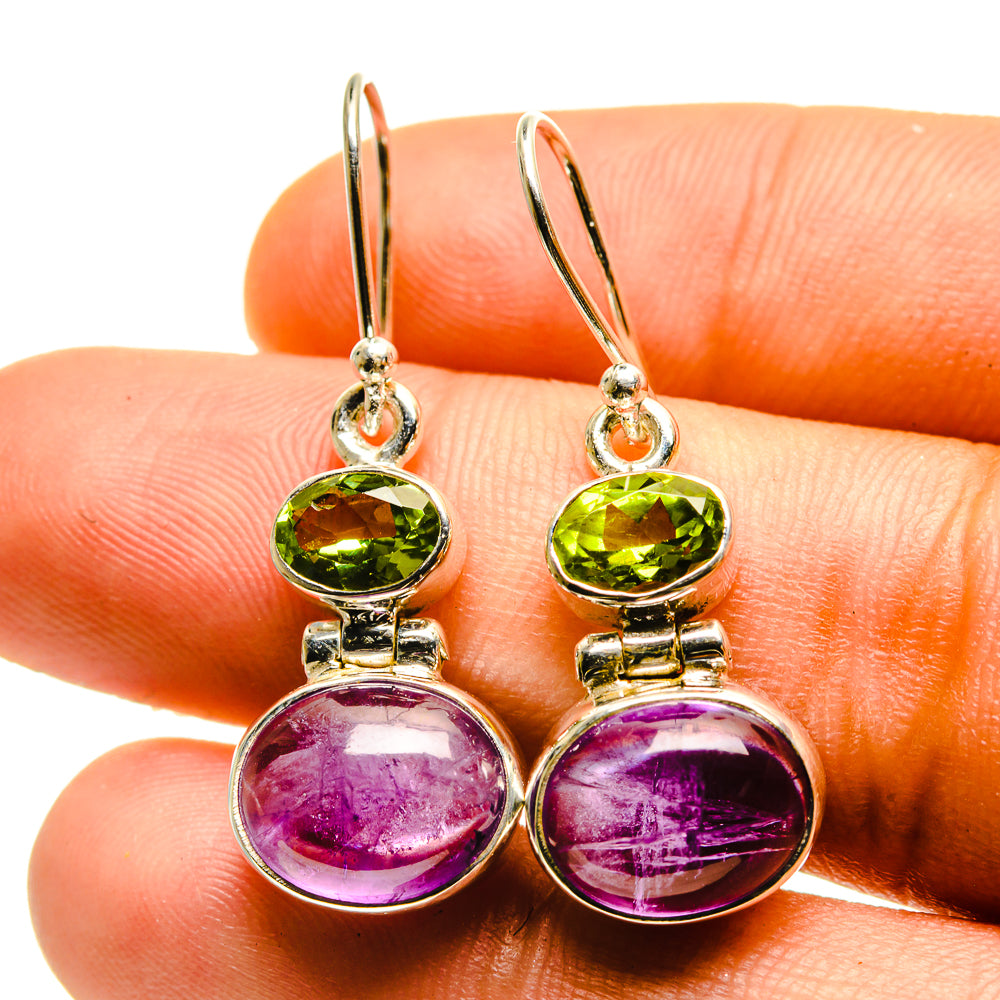 Amethyst Earrings handcrafted by Anasilvercos - EARR416701