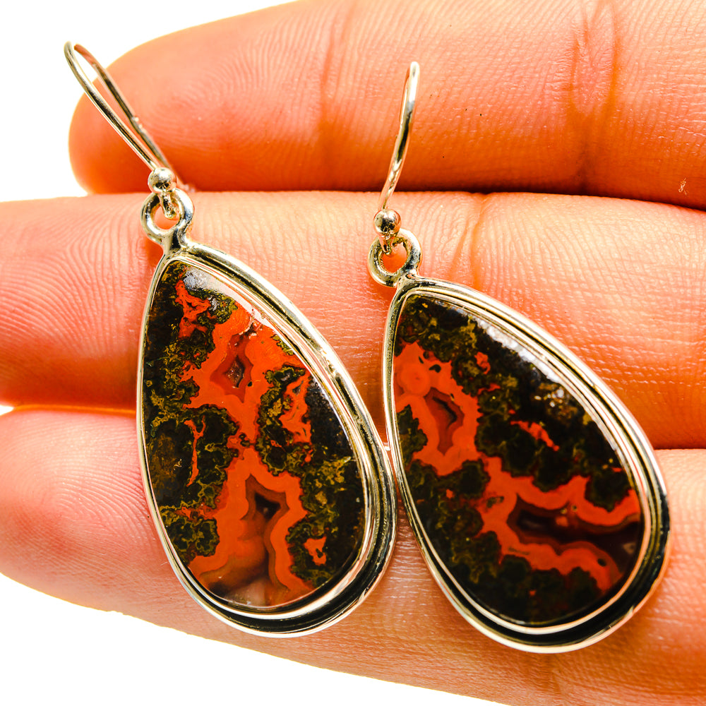Moroccan Agate Earrings handcrafted by Anasilvercos - EARR416705