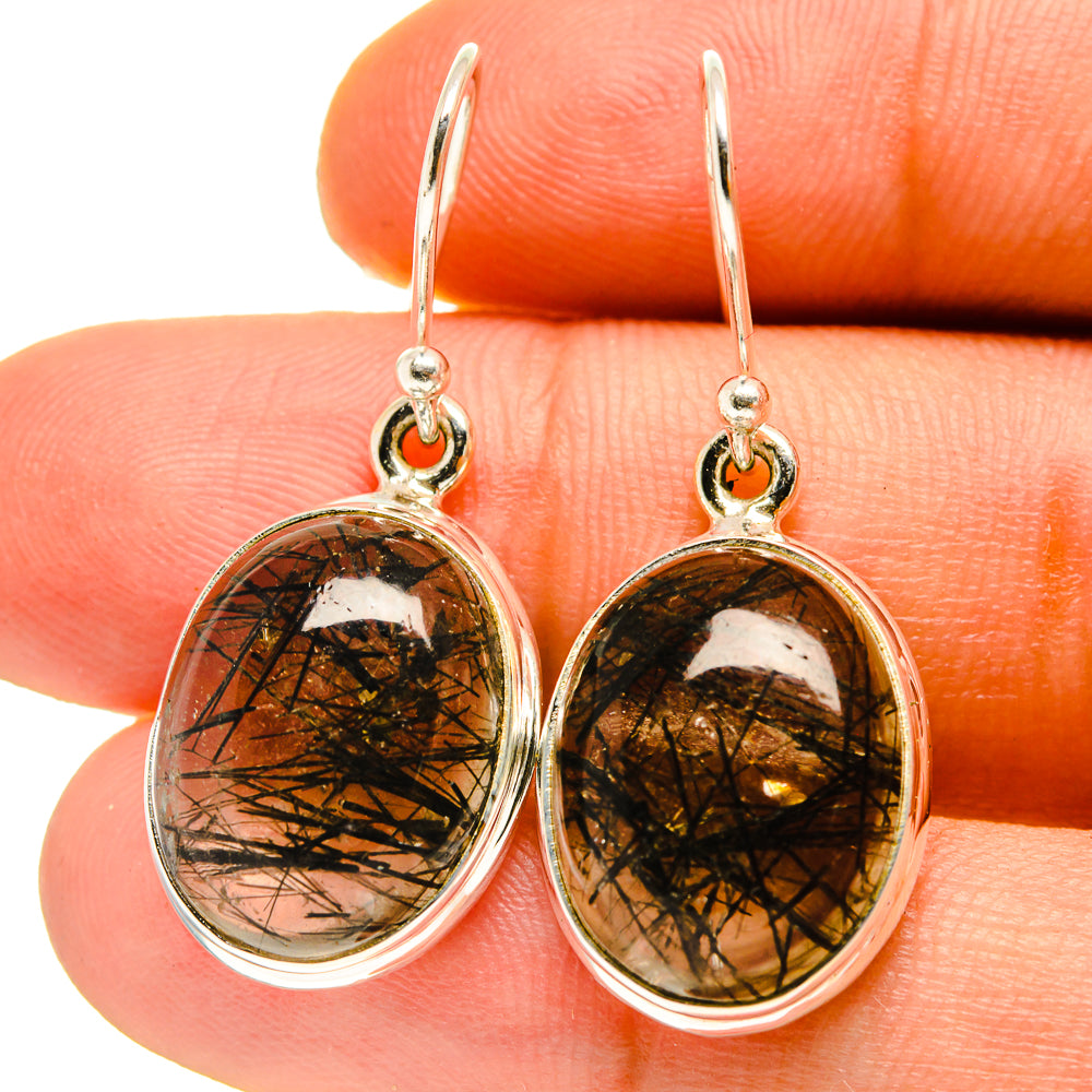 Tourmalinated Quartz Earrings handcrafted by Anasilvercos - EARR416723