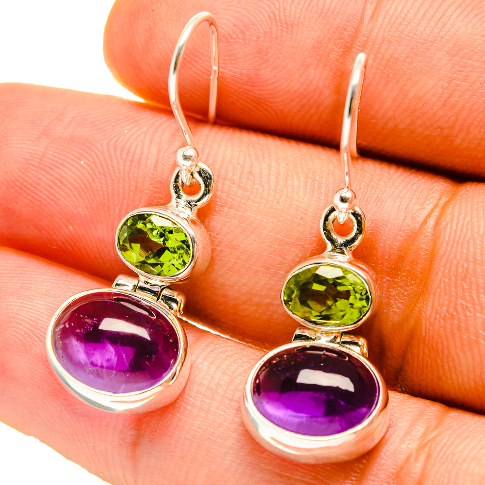 Amethyst Earrings handcrafted by Anasilvercos - EARR416729
