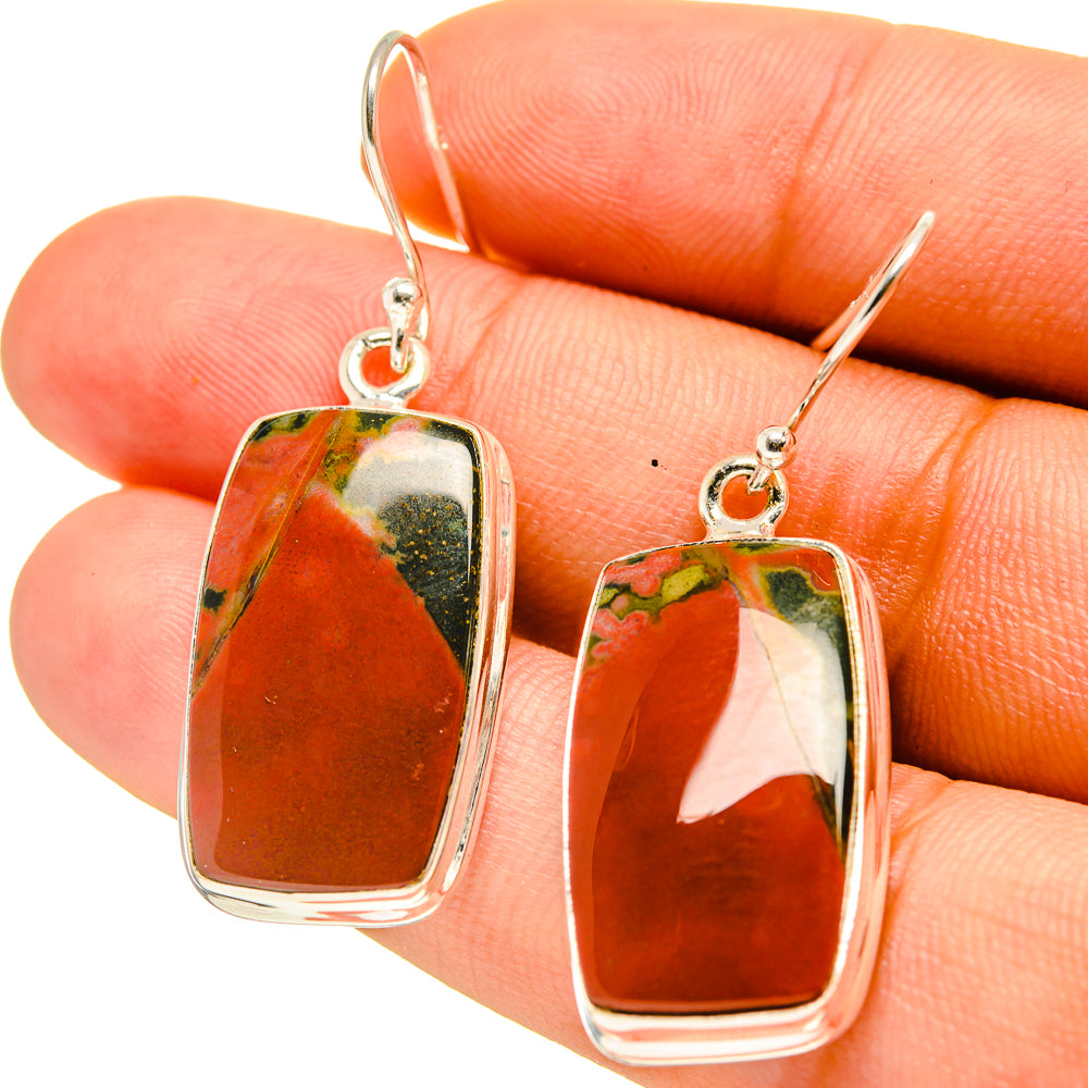 Ocean Jasper Earrings handcrafted by Anasilvercos - EARR416731