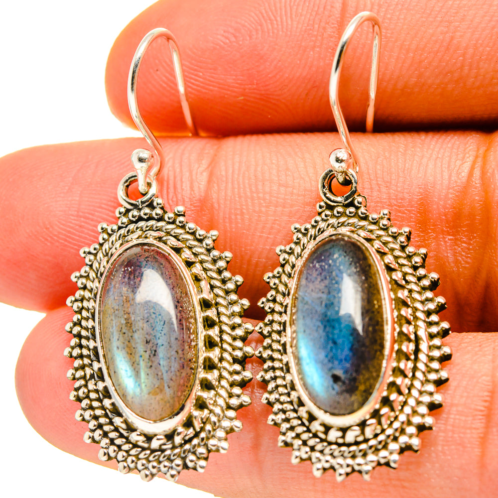 Labradorite Earrings handcrafted by Anasilvercos - EARR416739