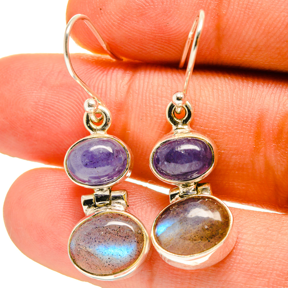Labradorite Earrings handcrafted by Anasilvercos - EARR416750