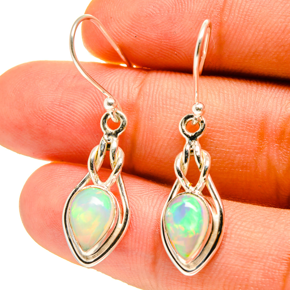 Ethiopian Opal Earrings handcrafted by Anasilvercos - EARR416757
