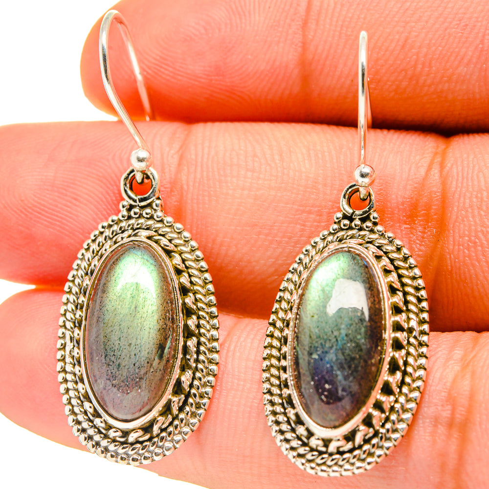 Labradorite Earrings handcrafted by Anasilvercos - EARR416767