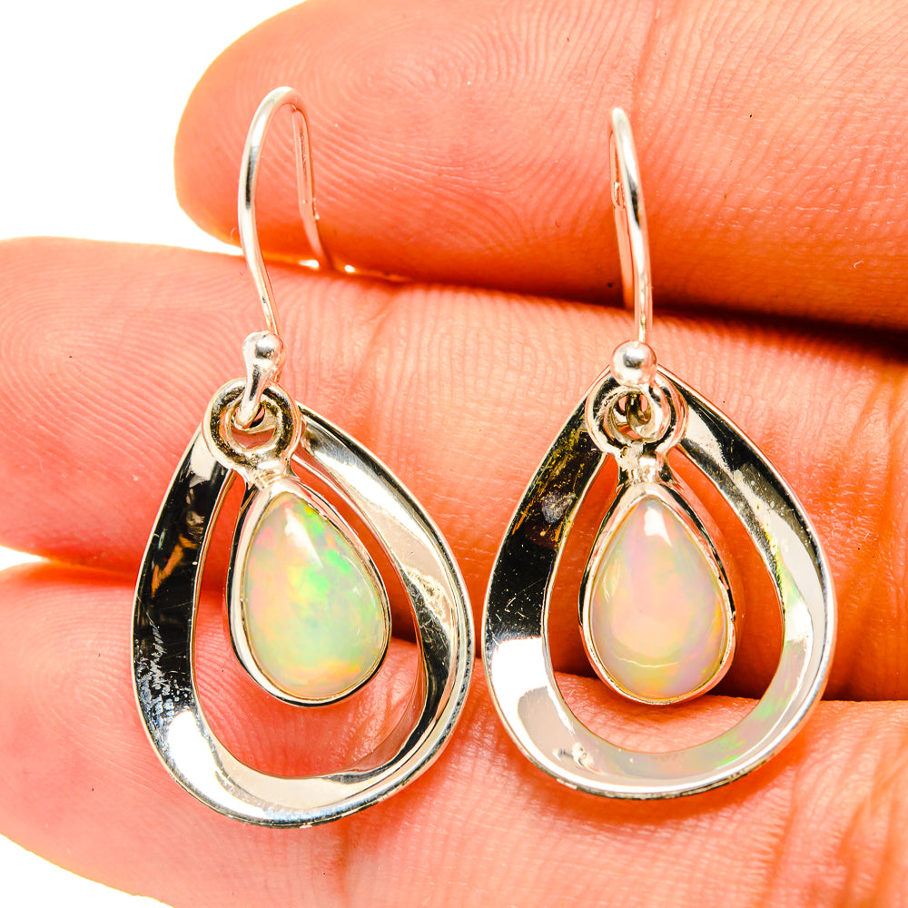 Ethiopian Opal Earrings handcrafted by Anasilvercos - EARR416770