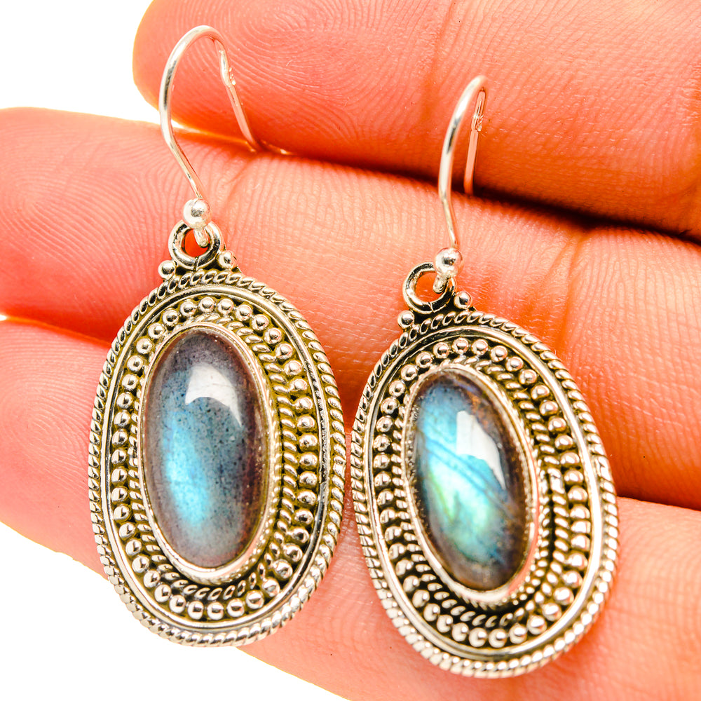Labradorite Earrings handcrafted by Anasilvercos - EARR416773