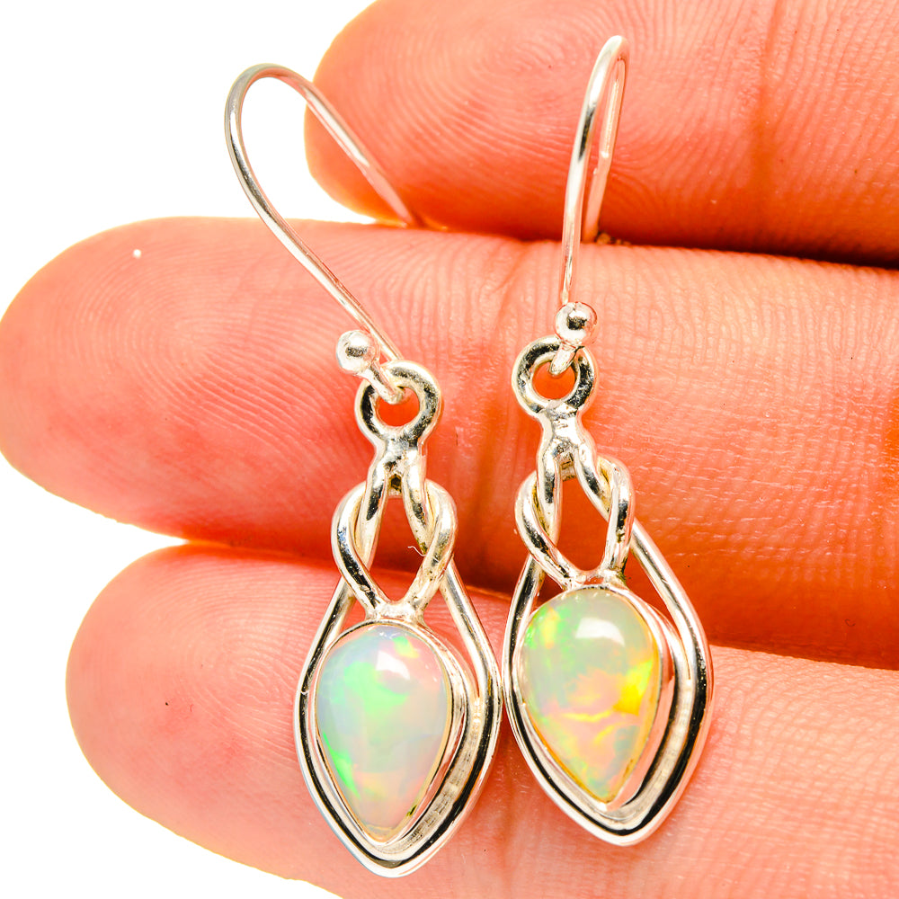 Ethiopian Opal Earrings handcrafted by Anasilvercos - EARR416777