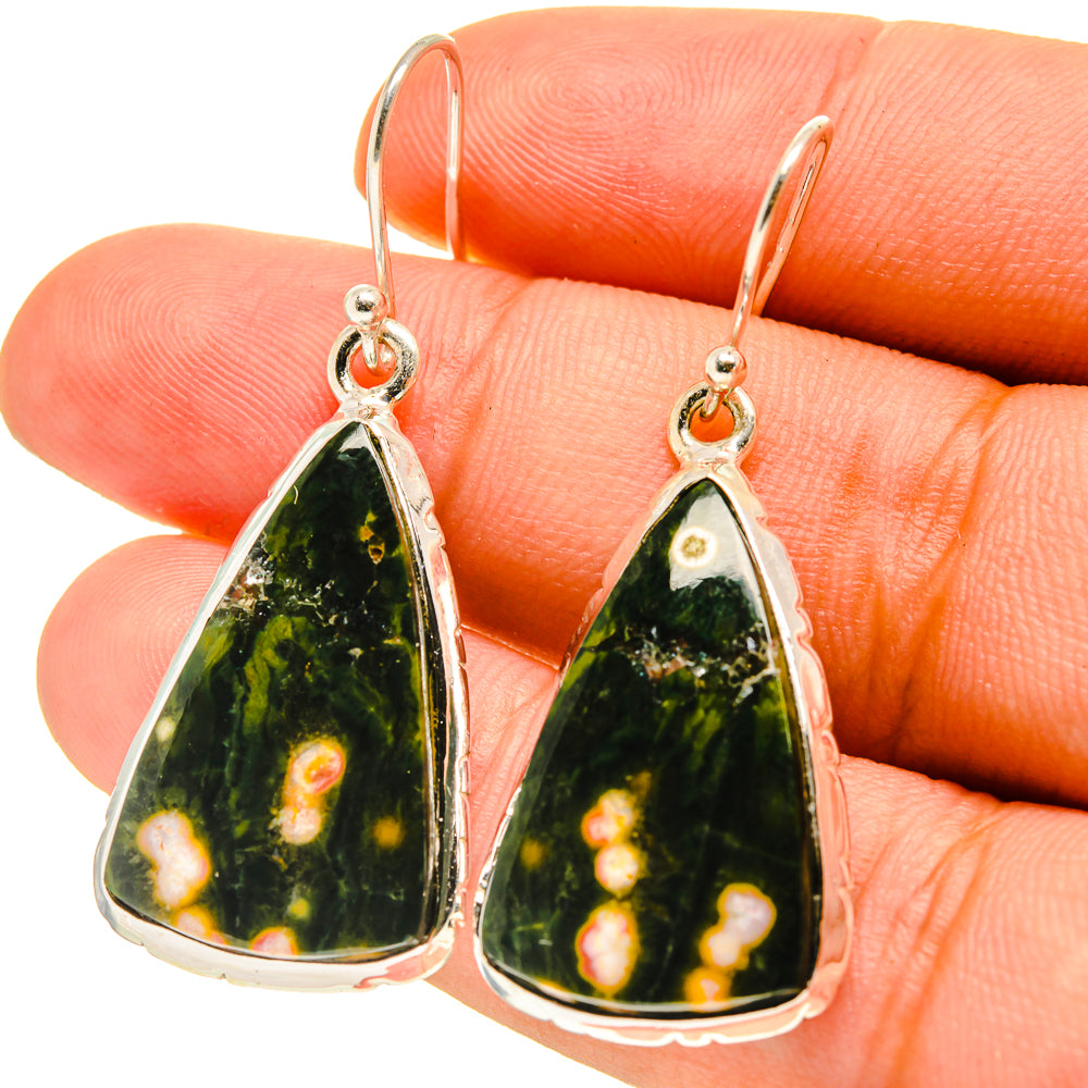 Ocean Jasper Earrings handcrafted by Anasilvercos - EARR416798