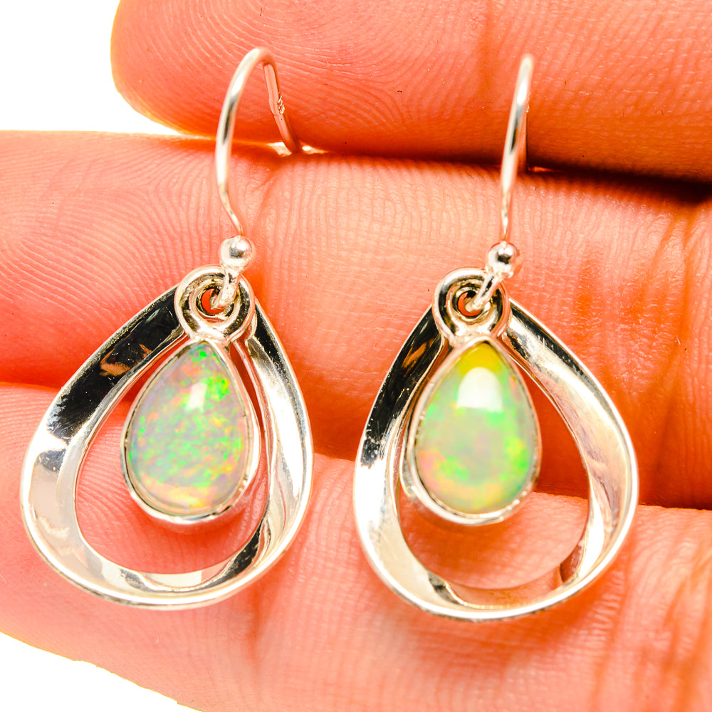 Ethiopian Opal Earrings handcrafted by Anasilvercos - EARR416800