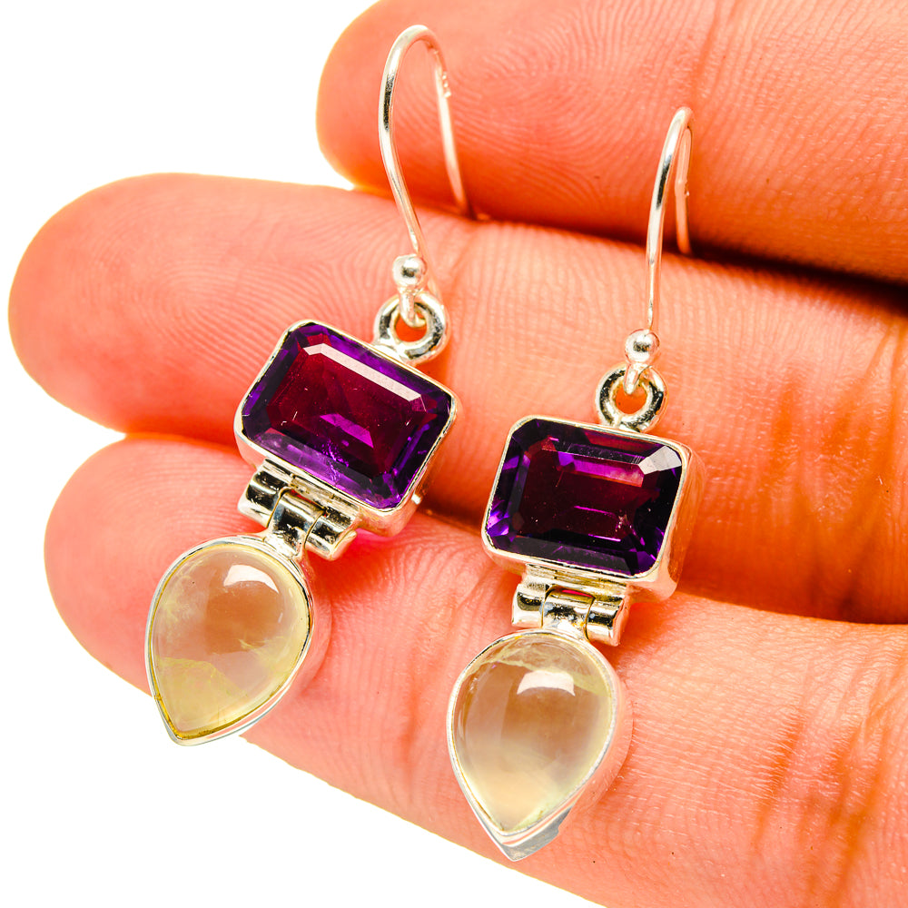 Prehnite Earrings handcrafted by Anasilvercos - EARR416801
