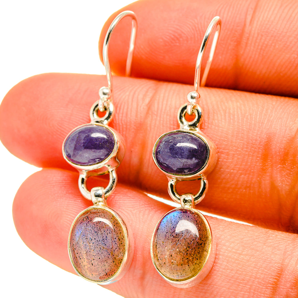 Labradorite Earrings handcrafted by Anasilvercos - EARR416808