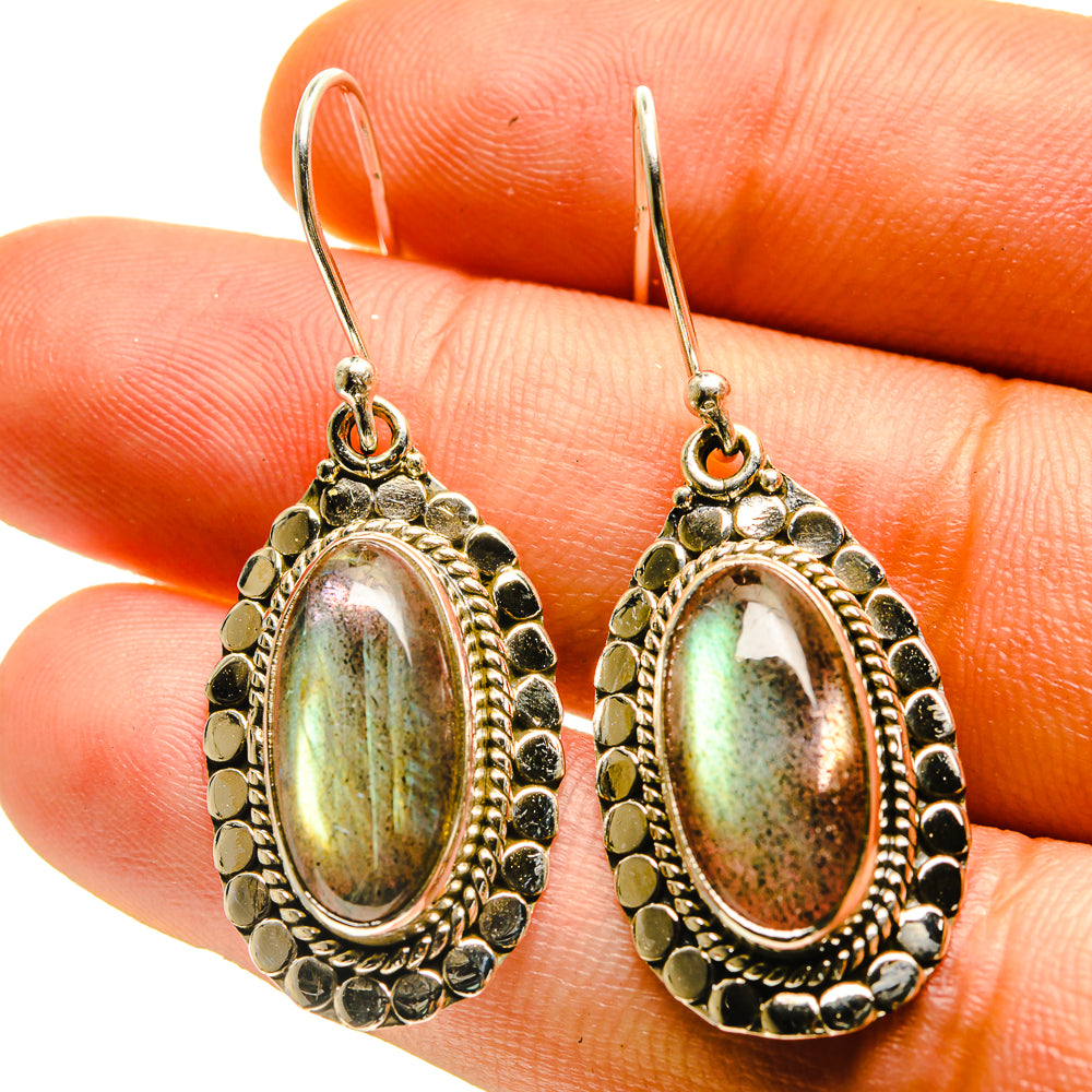 Labradorite Earrings handcrafted by Anasilvercos - EARR416840