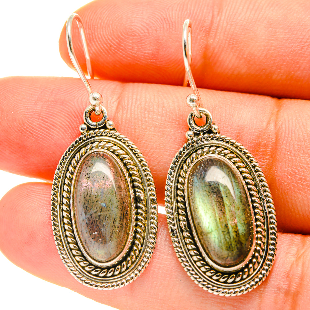 Labradorite Earrings handcrafted by Anasilvercos - EARR416860