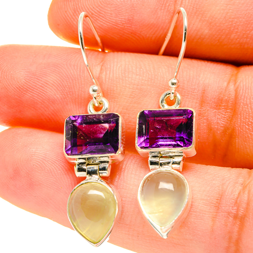 Prehnite Earrings handcrafted by Anasilvercos - EARR416867
