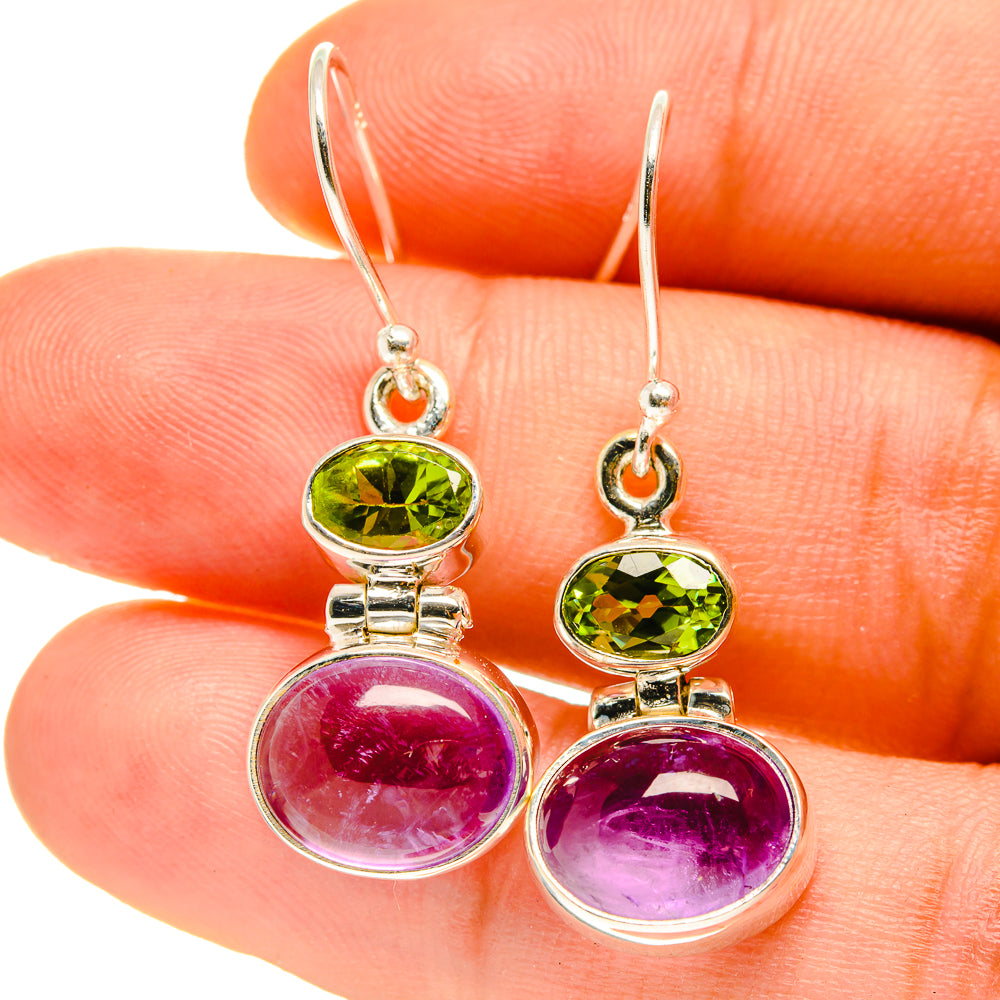Amethyst Earrings handcrafted by Anasilvercos - EARR416871