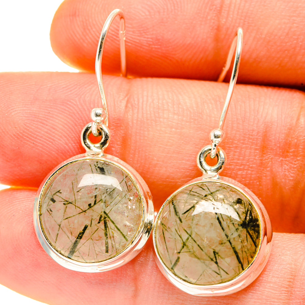 Tourmalinated Quartz Earrings handcrafted by Anasilvercos - EARR416877