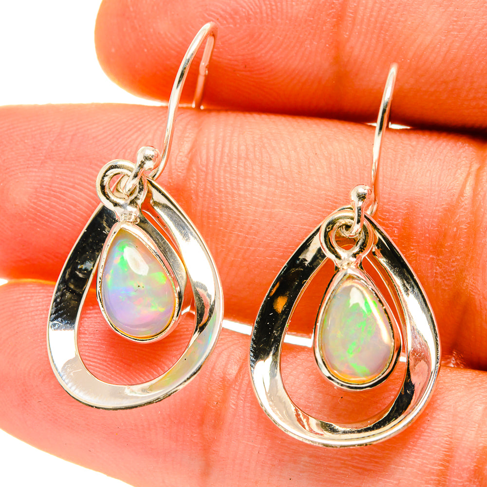 Ethiopian Opal Earrings handcrafted by Anasilvercos - EARR416890