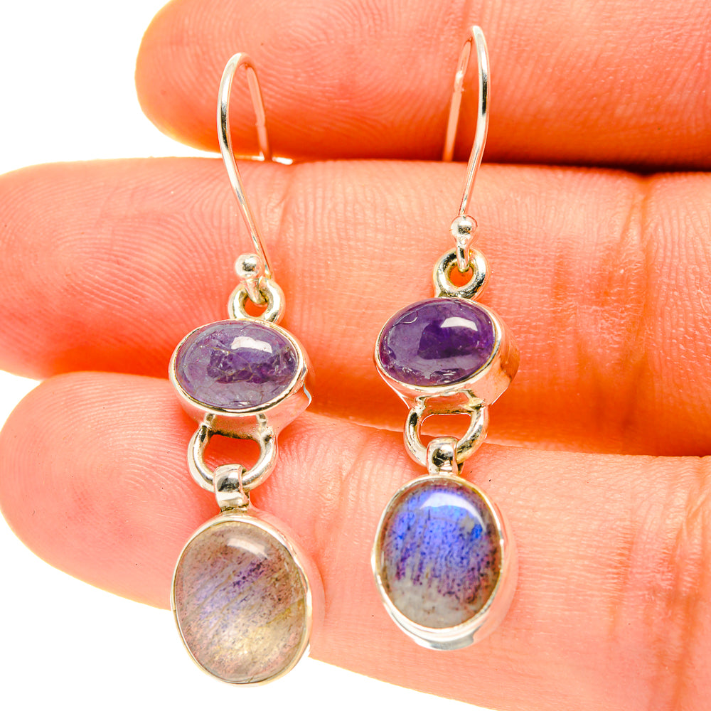 Labradorite Earrings handcrafted by Anasilvercos - EARR416899
