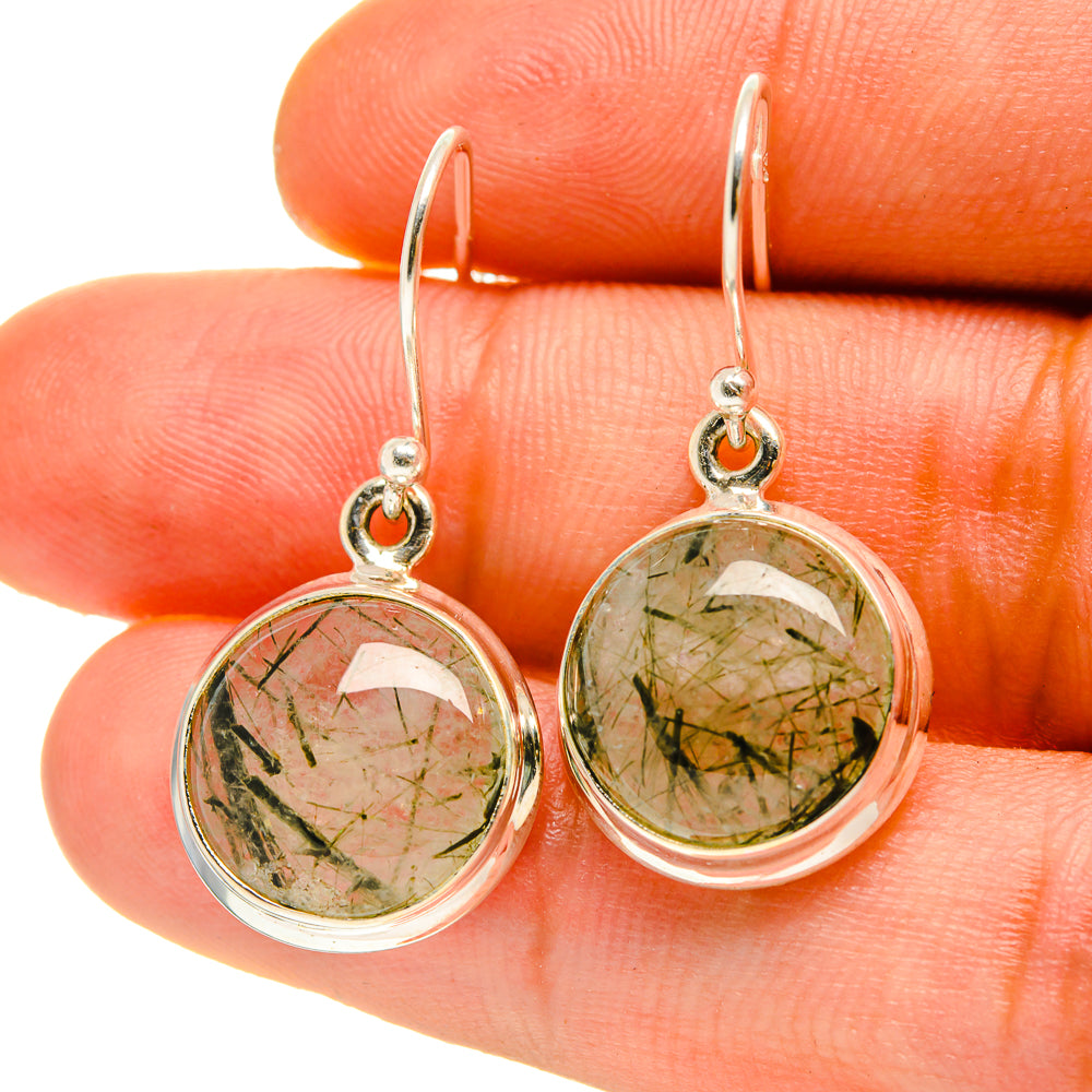 Tourmalinated Quartz Earrings handcrafted by Anasilvercos - EARR416918