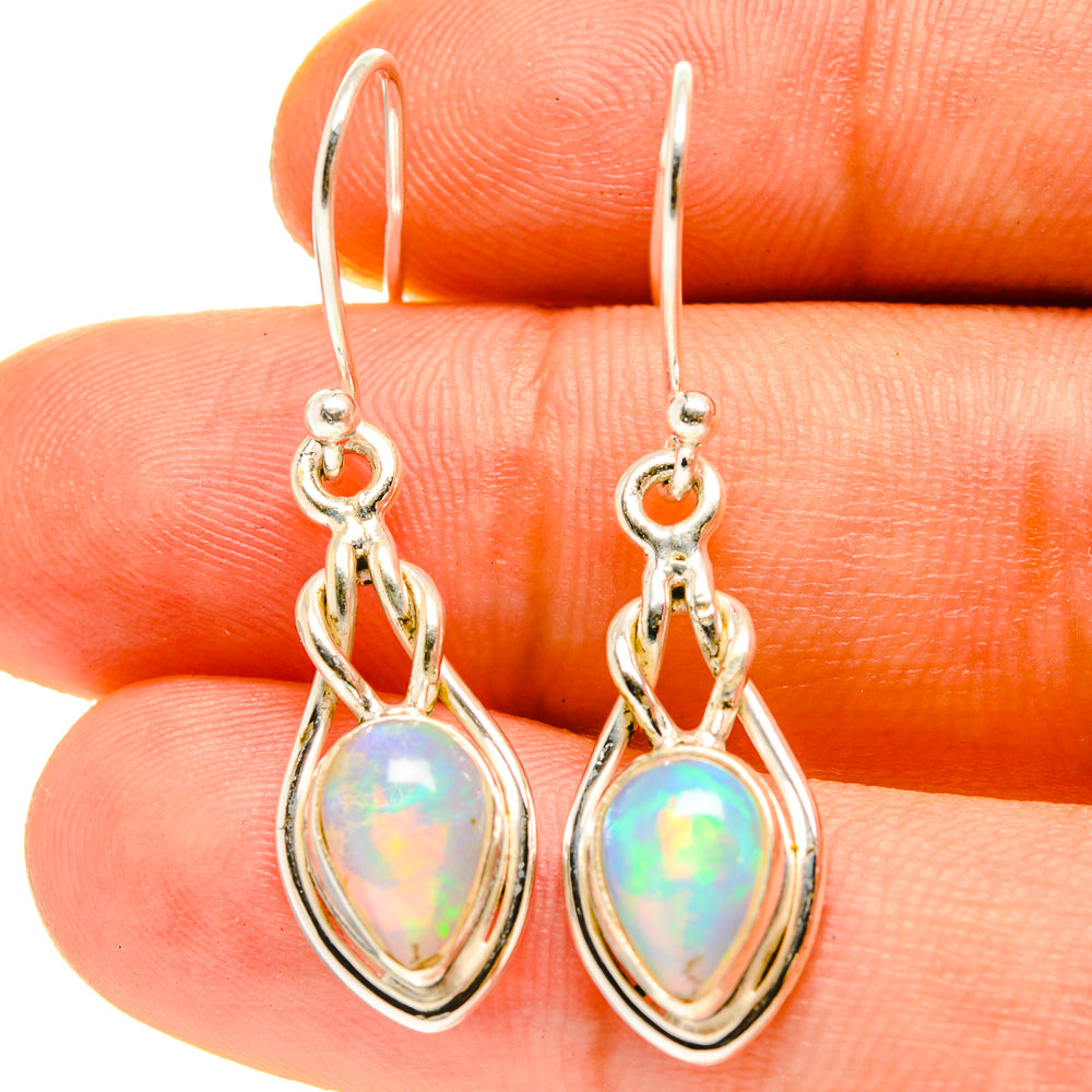 Ethiopian Opal Earrings handcrafted by Anasilvercos - EARR416950