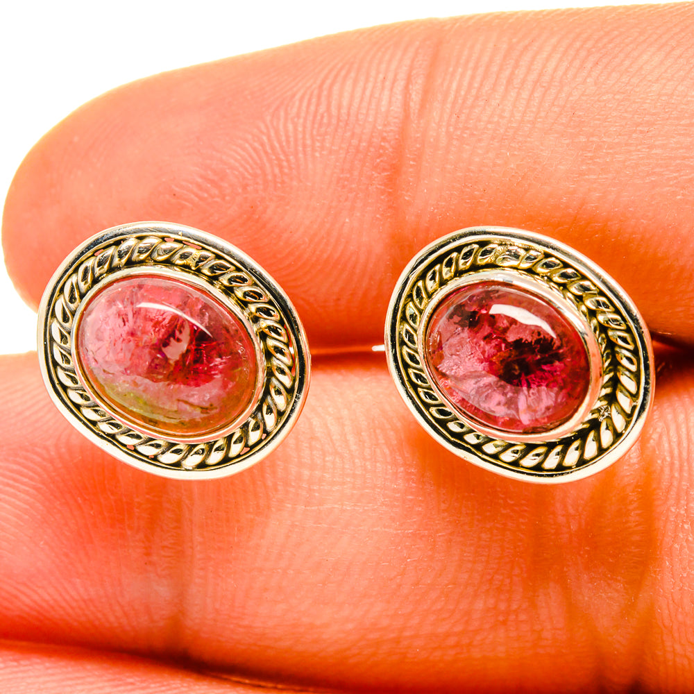 Pink Tourmaline Earrings handcrafted by Anasilvercos - EARR416953