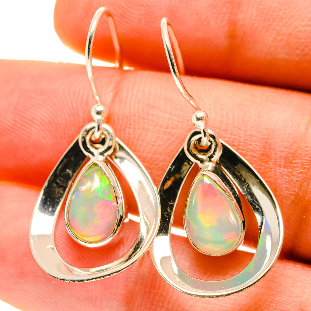 Ethiopian Opal Earrings handcrafted by Anasilvercos - EARR416976
