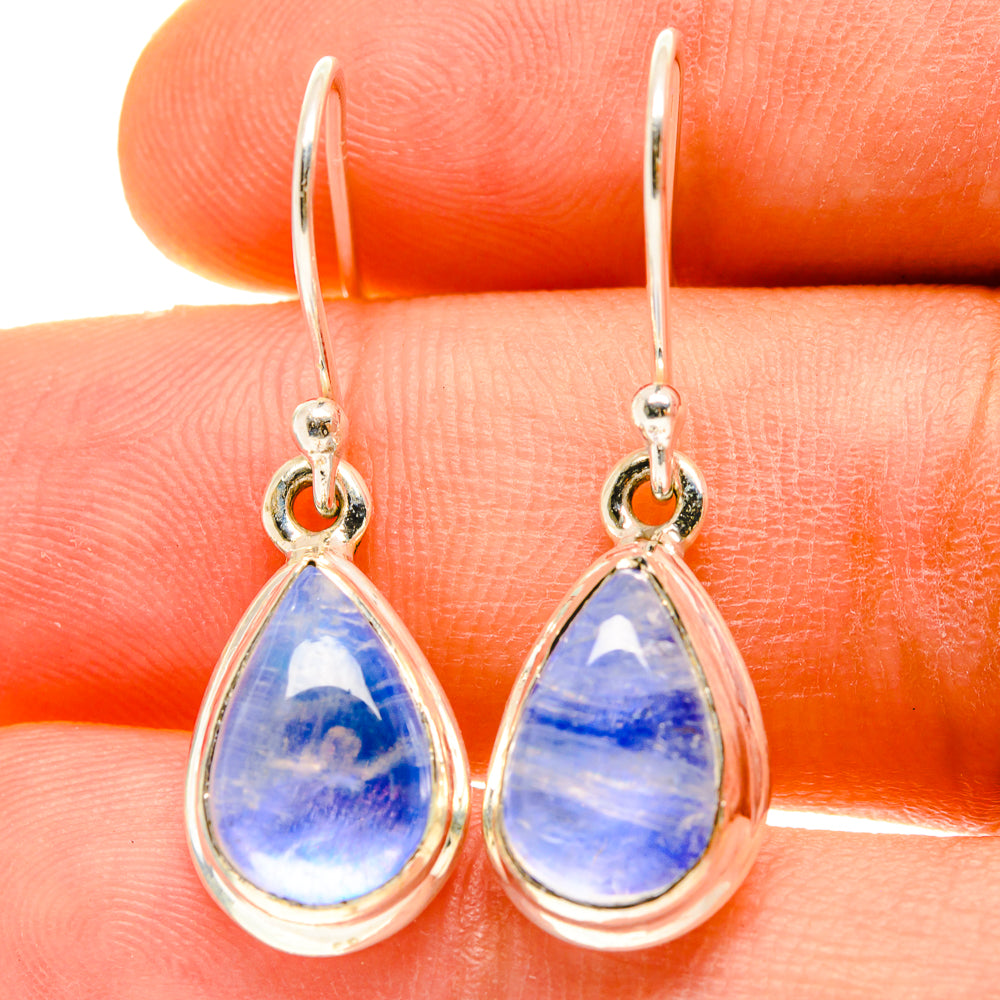 Rainbow Moonstone Earrings handcrafted by Anasilvercos - EARR416983
