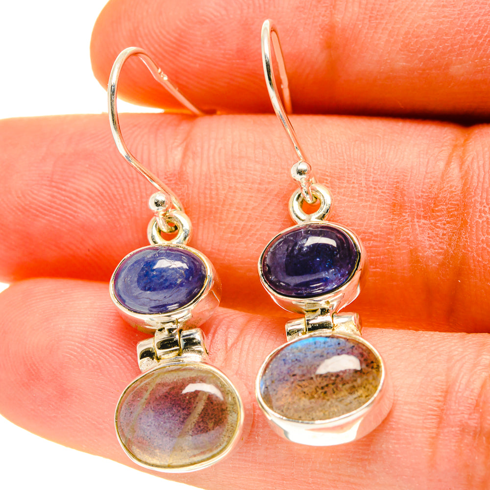 Labradorite Earrings handcrafted by Anasilvercos - EARR417009