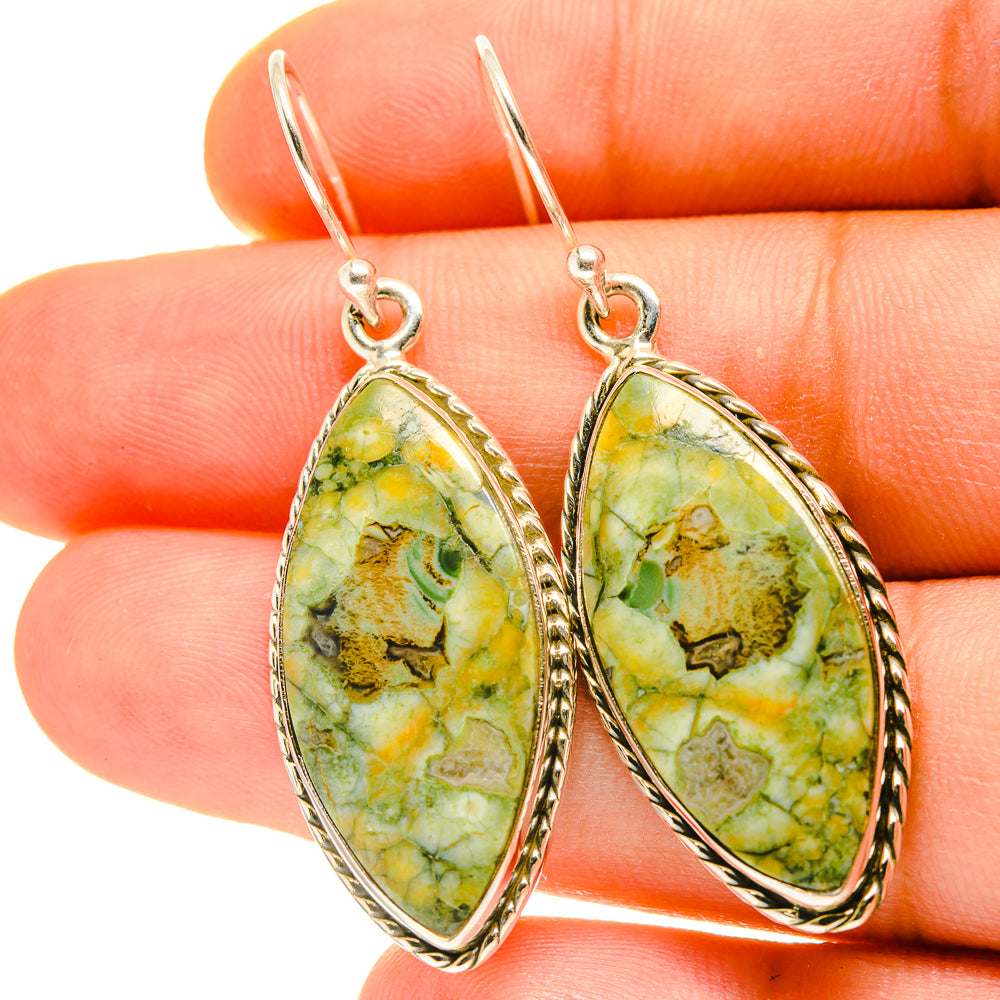Rainforest Opal Earrings handcrafted by Anasilvercos - EARR417019