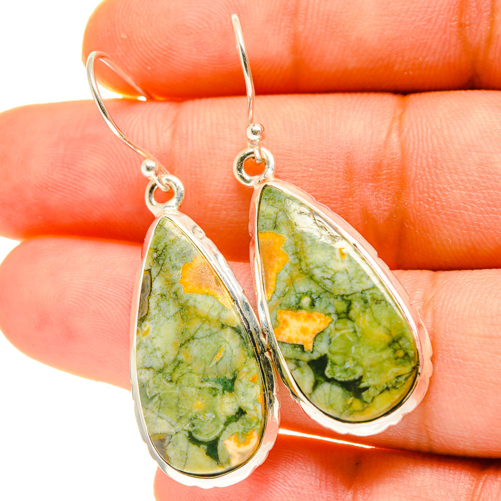 Rainforest Opal Earrings handcrafted by Anasilvercos - EARR417022