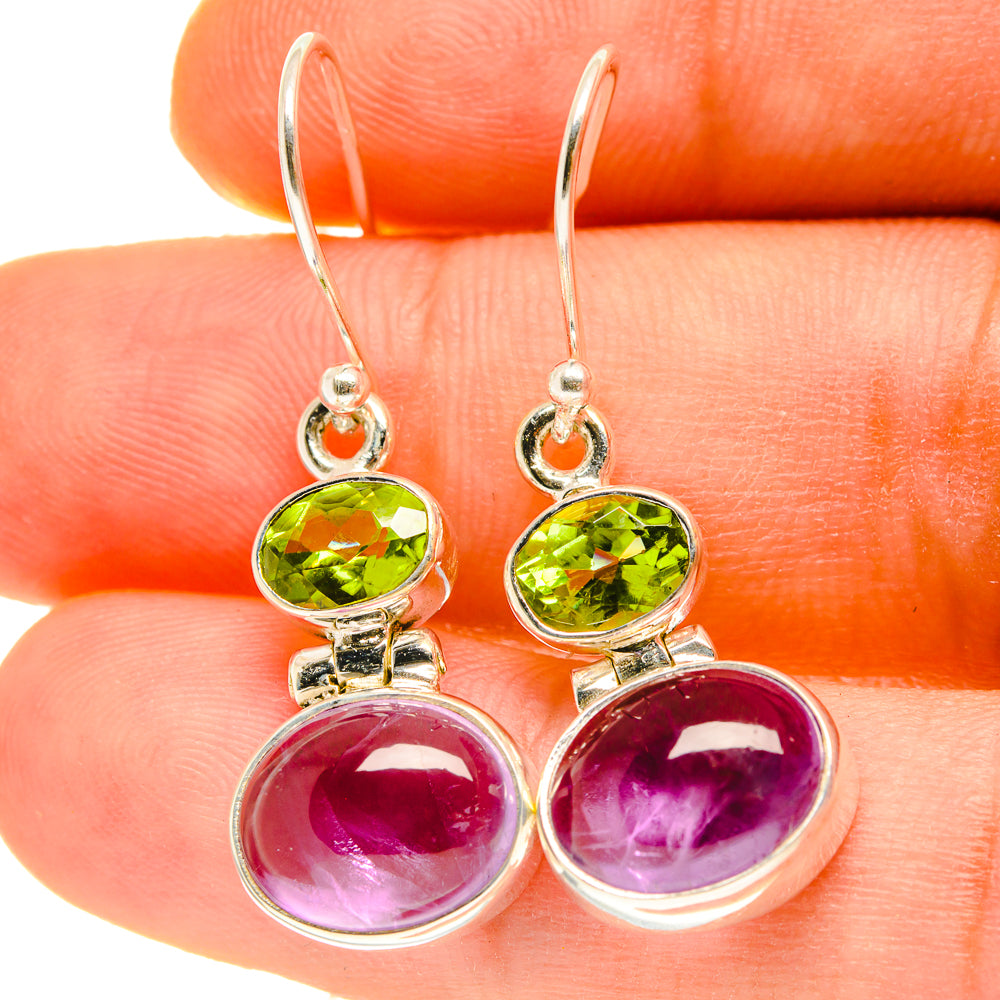 Amethyst Earrings handcrafted by Anasilvercos - EARR417024
