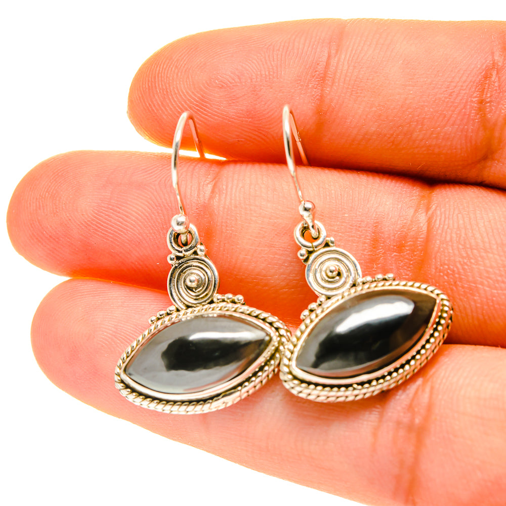 Hematite Earrings handcrafted by Anasilvercos - EARR417077