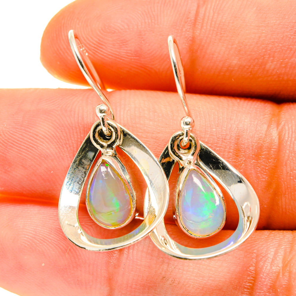 Ethiopian Opal Earrings handcrafted by Anasilvercos - EARR417079