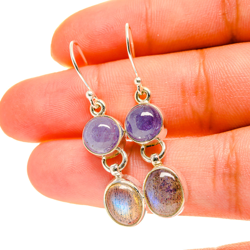 Labradorite Earrings handcrafted by Anasilvercos - EARR417090