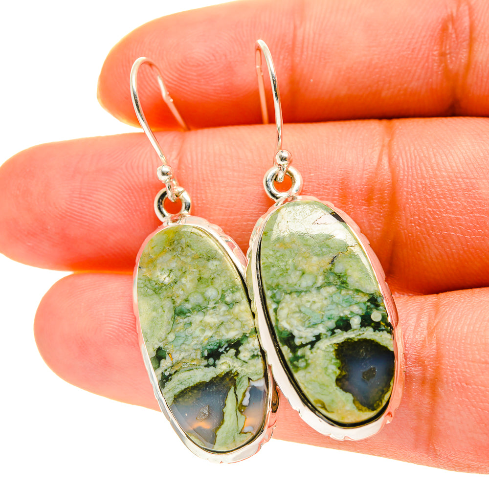 Rainforest Opal Earrings handcrafted by Anasilvercos - EARR417092