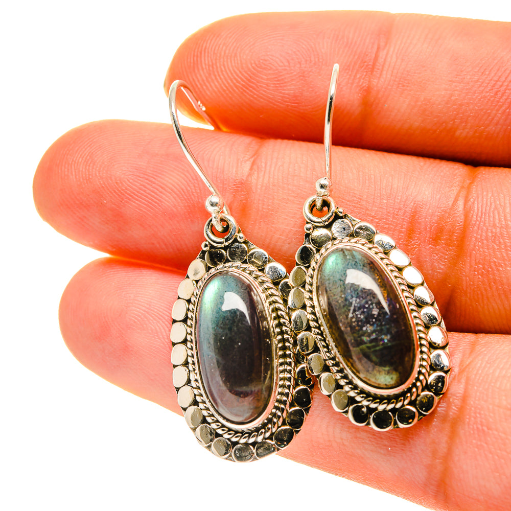 Labradorite Earrings handcrafted by Anasilvercos - EARR417094