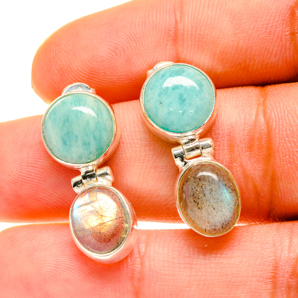 Labradorite Earrings handcrafted by Anasilvercos - EARR417096