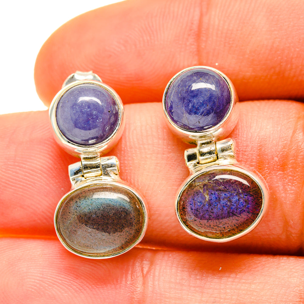 Labradorite Earrings handcrafted by Anasilvercos - EARR417098