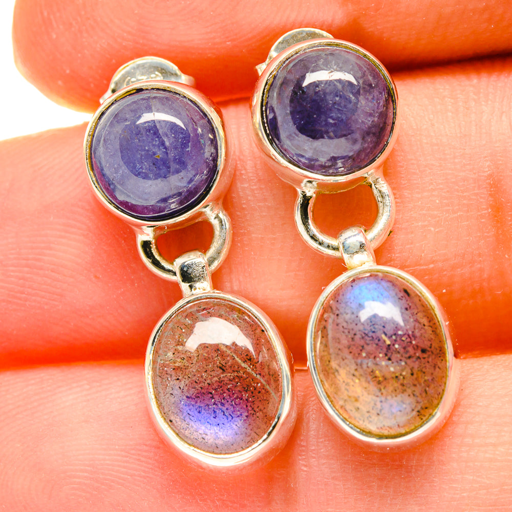 Labradorite Earrings handcrafted by Anasilvercos - EARR417126
