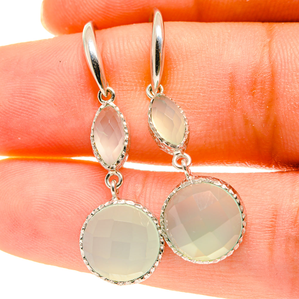 Prehnite Earrings handcrafted by Anasilvercos - EARR417127