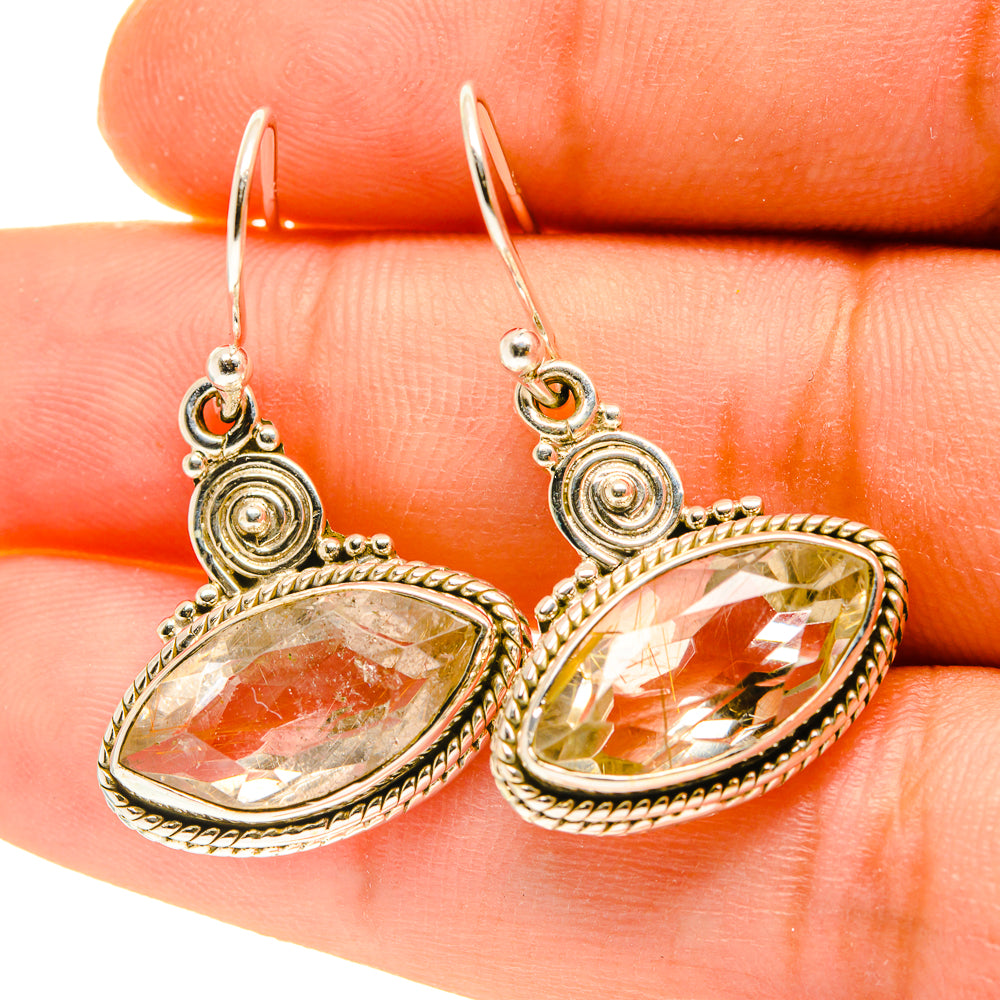 Citrine Earrings handcrafted by Anasilvercos - EARR417138