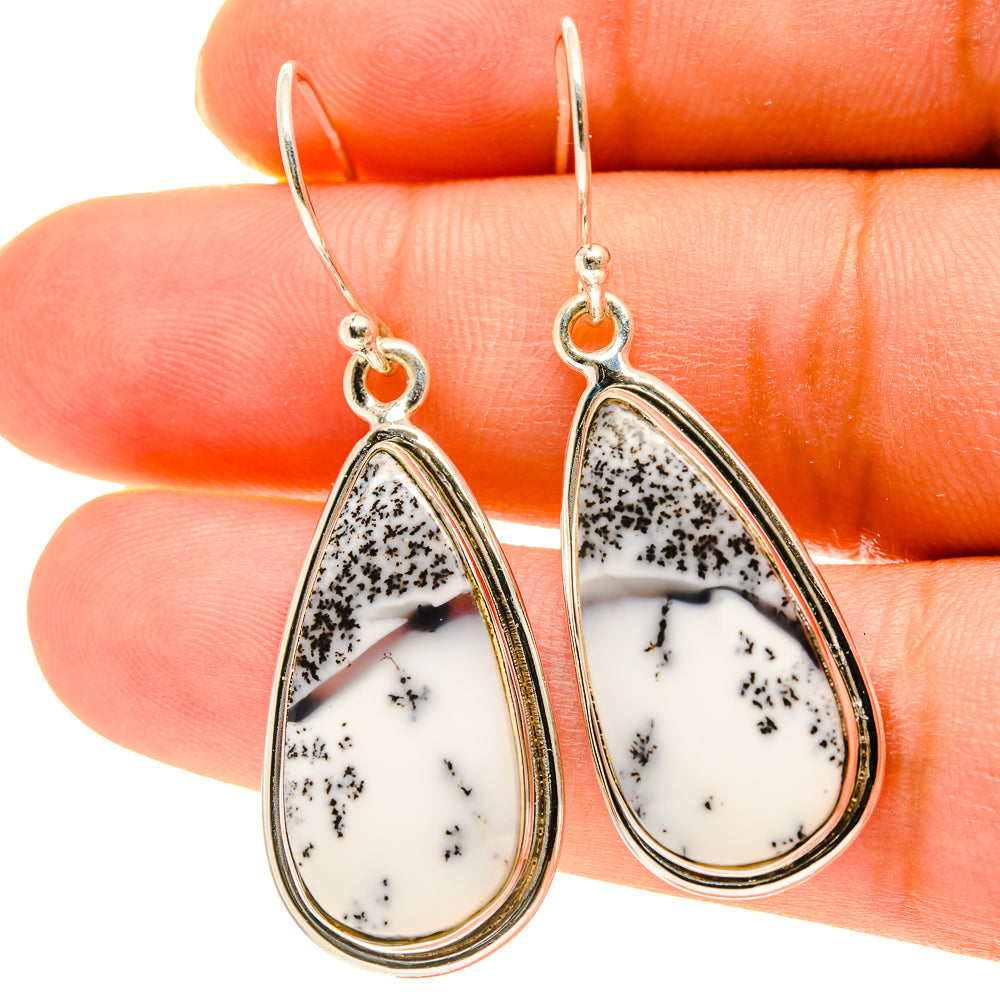 Dendritic Opal Earrings handcrafted by Anasilvercos - EARR417144