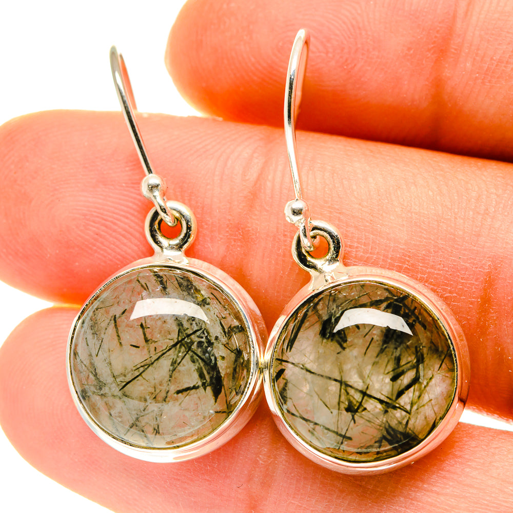 Tourmalinated Quartz Earrings handcrafted by Anasilvercos - EARR417149